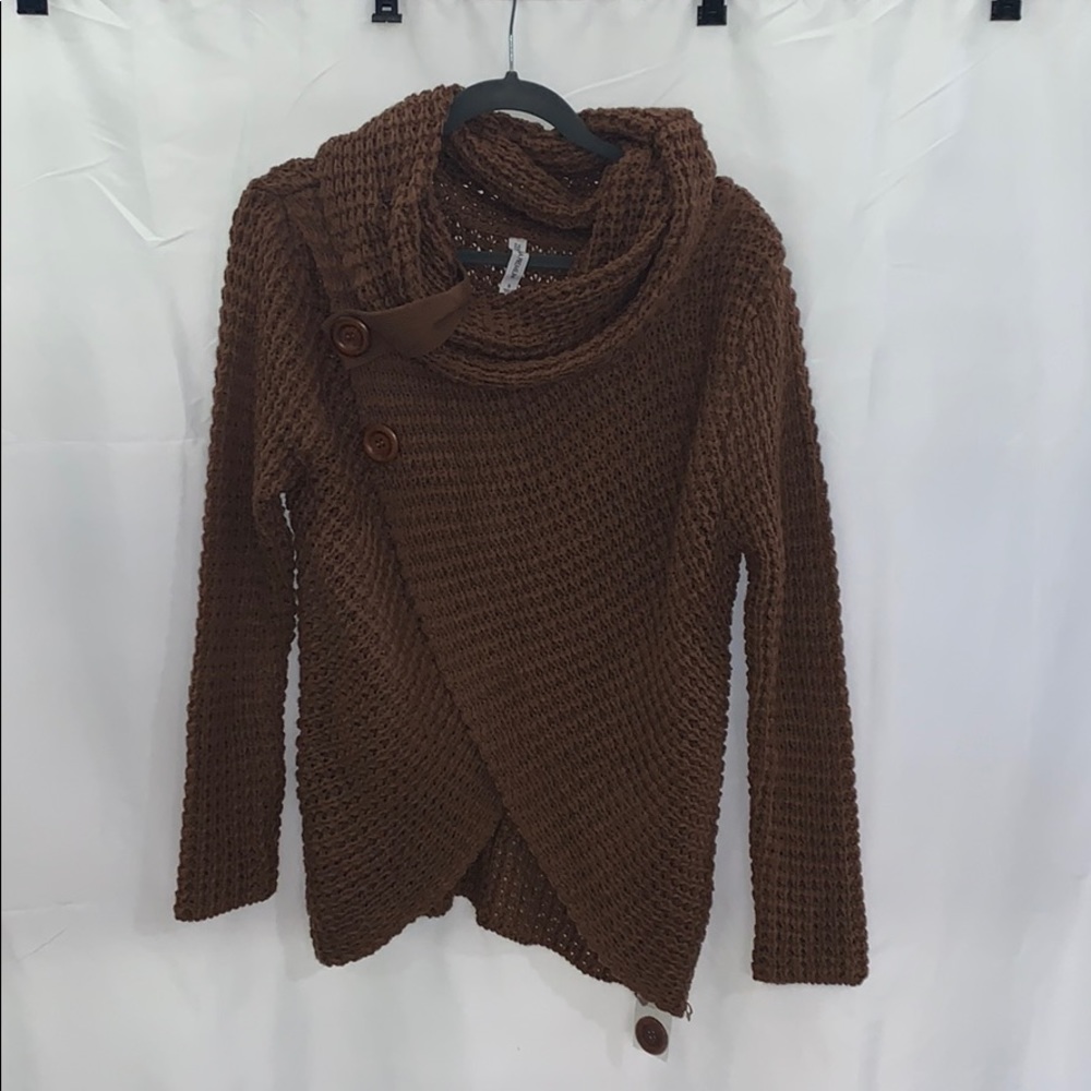 Zenana brown sweater
